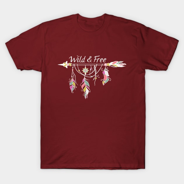 Wild and Free T-Shirt by machmigo